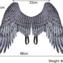 Himine Non-Woven Fabric Festive Party Angel Wings Suitable for Child Decorative Wings (Black)