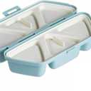 6 In 1 Onigiri Mold, 2026 New 6 In One Onigiri Molds, Triangle Sushi Mold, Once Quickly Make 6pcs Onigiris for Seaweed Rice Ball Molds (Blue)