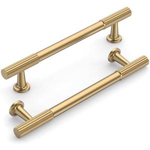 KNOKLOCK 10 Pack 5 Inch(128mm) Kitchen Cabinet Handles Champagne Bronze Cabinet Pulls Kitchen Cabinet Hardware Drawer Pulls for Cupboard Wardrobe 2250
