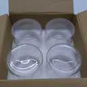 SUREHOME Glass Cylinder Vases for Centerpieces, 4 Pcs Large Clear Hurricane Glass Candle Holders 6 x 6 in Tall Floating Candle Vases Bulk for Flower Vase Home Wedding Formal Table Centerpiece Decor (Set of 4)