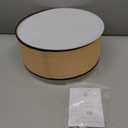 12.6" Linen Drum-Shaped Light Shade Ceiling Light Fixture with Built-in LED 3-Color Lighting,