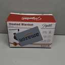 Homemate Heated Blanket Electric Throw - 50"x60" Heating Blanket Throw 1/2/4/6/8 Hours Auto-Off 10 Heat Level Over-Heat Protection Flannel Sherpa ETL Certification