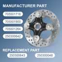 Front/Rear Wheel Hub & Studs & Brake Rotor Compatible with Can Am Outlander Renegade 450 500 570 650 800 850 1000 2012-2021