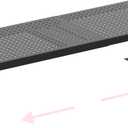 Stackable Expandable Metal Shelf Organizer - Adjustable Wire Storage Rack with Holes for Kitchen, Bathroom, Cabinet, Office - Space Saving, Durable & Sturdy Design1PACK/Medium/Black