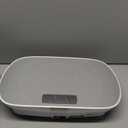 MERACH Vibration Plate Exercise Machine, Curved Vibration Plate for Lymphatic Drainage Weight Loss, Vibrating Plate with Real-Time Calorie Tracking on LED Display, Workout Equipment for Home Women Men (Grey)