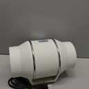 Voltset 6 Inch Duct Fan, Inline Ventilation Exhaust Fan, 390 CFM Duct Intake High Efficiency Air Fan for Vent Bathroom, Kitchen, Grow Tent, Hydroponics, 3D Printer