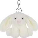 Apricot Lamb Cute Toys Plush Rabbit Stuffed Animal Soft for Kids Bag, Purse, Backpack, Handbag (4.7 Inches) (Cream)