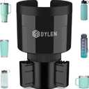 DYLEN Car Cup Holder Expander, Cup Holder Extender Adapter for Car with Expandable Insert, Compatible with Yeti 20/26/30oz, Hydroflask 32/40oz, Large Water Bottles in 3.0"-4.1"