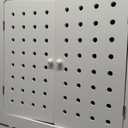 Radiator Covers for Home with Doors White Pegboard Heater Cover Modern Radiator Shelf Cover, for Living Office Heating Decorative Cabinet (27.5" Lx27.5 Hx7.9 D)