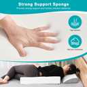 Bed Sore Pillow with Non-Slip Cover & Slope, Bedsore Pressure Relief Pillows, White Bed Sore Prevention Pillow Set, Stay On The Side, Off The Back