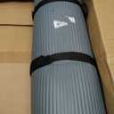 Gaiam Thick Yoga Mat, Exercise & Fitness Mat with Easy-Cinch Carrying Strap, 72"L x 8"W x 8"Th