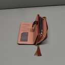 RFID Wallets for Women with Multiple Card Slots and Cellphone Compartment, womens wallet (red)