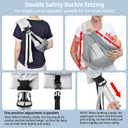 Baby Sling Carrier Newborn, Adjustable Easy Wearing Baby Nursing Warp Sling, New Mom Dad Soft Cotton Baby Front Holder Carrier for Infant Toddler Life Travel Essential Gifts (Mesh Grey)
