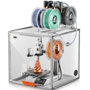 3D Printer Enclosure for Bambu Lab A1 Mini, Clear Acrylic Bambu A1 Mini Printer Dust Cover with LED Light,Dustproof Tent Constant Temperature Protective Cover Box(470470470mm)