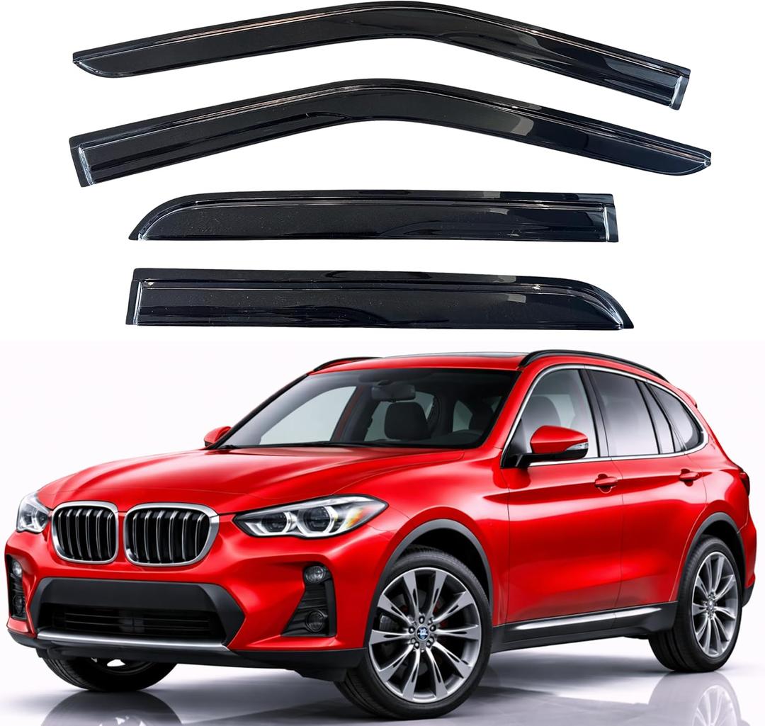 KPY Rain Guards Fit for 2018-2024 BMW X3, Out-Channel Window Visors Vent Wind Deflectors 4PC, Car Accessories for 18-24 BMW X3