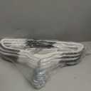 Edergoo Plastic Hangers 30 Pack, Slim Hangers Non Slip for Closet, Non-staining Space Saving Hanger, 17.1 inches Coat Hanger Heavy Duty Hanging Dry Wet Clothes, Gray