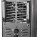 Shinic Space Heater,1500W Milkhouse Heater with Thermostat, Stay Cool Durable Metal Housing, Overheat protection, 3-Prong Plug, Tip-Over Auto Shut Off, Utility Heater for Garage, Bedroom, Greenhouse