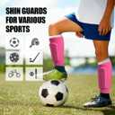 Soccer Shin Guards for Kids Youth Adults, Ski Shin Guards Sleeves for 2-18 Years Old Boys Girls Men, Calf Compression Sleeve with Honeycomb Pads, Espinilleras de Futbol para Hombres