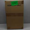 Kenneth Cole REACTION Chelsea 2-Piece Bundle - 20" Chevron Expandable 8-Wheel Carry-On Suitcase & Matching 15" Laptop Tote Bag, Black