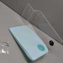 Liddle Bed Shelf Z Bracket with Mint Silicone Top - Modern Innovations Bedside Shelf for Bed - Floating Shelf with Non-Slip Surface for Nightstand Essentials - Easy Install Bedside Organizer