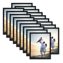 Hoikwo 18 Packs 8x10 Black Multi Picture Frames Set for Family Photos, Artwork, Light Weight Bulk 8 by 10 Frames Pack for Wall Hanging and Table, Stylish Picture Frames