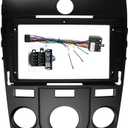 Fits for KIA Forte Cerato 2008-2013 Manual AC Black Car Radio Stereo Fascia Frame Double DIN 9 inch Dash Installation Mounting Kit