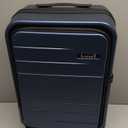 LUGGEX Carry On Luggage Top Opening, FLT Expandable Polycarbonate Hard Shell Suitcase with Wheels (FX-Lite, Blue, 20 Inch, 36L-41L)