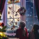 Chunful Christmas Horse Wind Chimes for Outside Aluminum Tubes Hanging Bells Memorial Windchimes with Shook Metal Horse Wind Chimes for Christmas Yard Decor Supplies for Home Lawn Porch Patio Garden