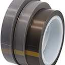 CGPTFE PTFE Tape, Single Side Silicone Adhesive PTFE Film Tape Sheets, Heat Resistant Film Tape, 36 Yards (1 roll)