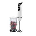 Mueller Immersion Blender Handheld - 8 Speed Stainless Steel Electric Hand Blender, 3 in 1 Emulsion Blender Handheld
