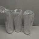 Nuogo 6 Pcs Plastic Clear Cylinder Vase for Home Acrylic Flower Clear Vase Centerpiece for Centerpieces Wedding Party Decorations Opening Round (12 Inch)