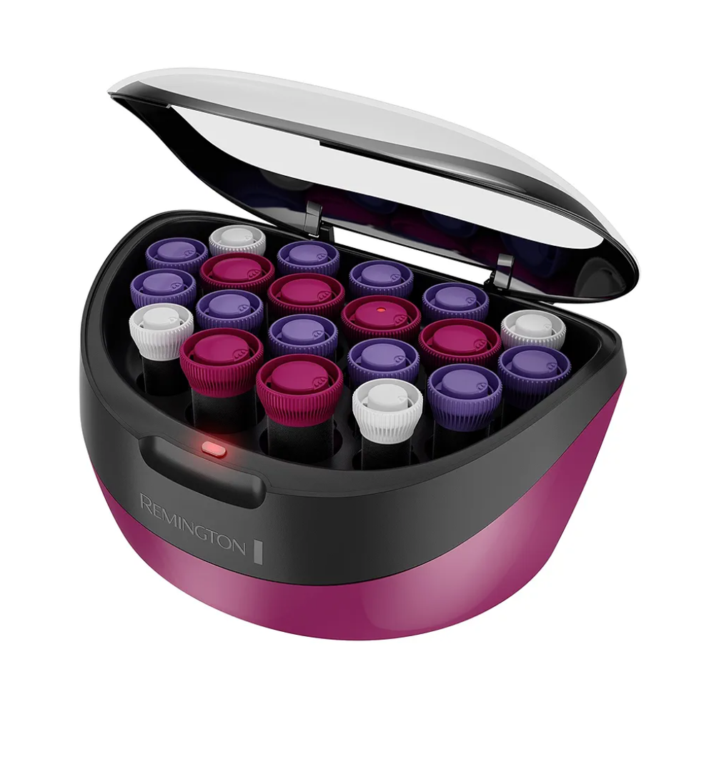 Remington Ionic Conditioning Hair Setter, 20 Velvet Hair Rollers, 6 Large (1¼”), 10 Medium (1"), 4 Small (¾”), Blowout Style Hair Curlers