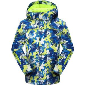 PHIBEE Big Boy's Waterproof Breathable Snowboard Ski Jacket (12, Print1)