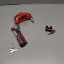 RETRUE Keyed Alike Trailer Lock Set Tow & Store Lock Kit Include Universal Coupler Lock & Dual Hitch Receiver Pin Lock & Trailer Tongue Lock, Red