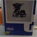 Chicco Bravo 3-in-1 Trio Travel System, Bravo Quick-Fold Stroller with KeyFit 30 Infant Car Seat and Base, Brooklyn/Navy, EXP: 06/2031