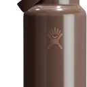 Hydro Flask Water Bottle - Insulated Stainless Steel - Wide Mouth Flex Straw Lid, Non Spill, Leakproof and Refillable in 32 Oz Chocolate Rose Gold