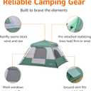 Amazon Basics Instant Camping Tent with Rainfly, Weather-Resistant, Quick Setup, 6 Person