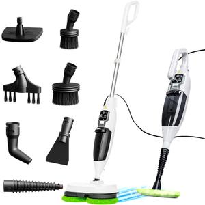 Electric Steam Mop  15-in-1 Detachable Floor Scrubber with 3 Steam Modes  Electric Mop for Hardwood Floors, Kitchen Hoods & Worktops Cleaning