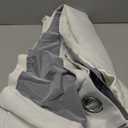 XWZO White 100% Blackout Curtains - Heat and Full Light Blocking Drapes with Black Liner for Bedroom/Laundry Room, Grommet Top Window Panels with Tiebacks, White, W52 x L72, Set of 2