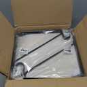 10-Pack Closet Rod Bracket, 10.8x10.8Inch Closet Shelf Brackets Heavy Duty Wall Mounted, Matte Black Steel Closet Rod Support Brackets Holder, 300 Lbs Load Capacity with Anchors Screws