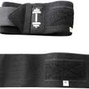 Adjustable Wrist Wraps  18" Adjustable Gym Straps with Belt-Loop System, Wrist Support for Powerlifting & Training