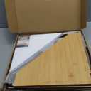 Corner Bread Box for Kitchen Countertop, Black Bread Storage Container for Homemade Bread, Two Layer Breadbox under Cabinet Mount, Large Bread Holder for Kitchen Counter, Pantry Shelf