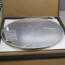 Koonmi Gold Oval Bathroom Mirror, 20"x28" Bathroom Vanity Mirror, Oval Mirror for Bedroom Living Room Entryway, Hangs Horizontal or Vertical