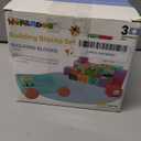 56PCS Building Blocks, Alphabet & Number Stacking Blocks for Toddlers with Storage Pull Toy Car & ABC Cards, Preschool Early Learning & Educational Toys, Baby Kids Birthday STEM Toys 3 4 5 6