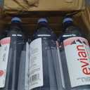 evian Natural Spring Water (One Case of 12 Individual Bottles, Each Bottle is 1 Liter) Naturally Filtered Spring Water in Large Bottles