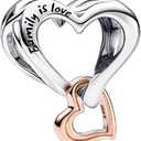 10 Pack Silver Charms for Bracelets and Necklaces Charms for Women Pendant Beads Set