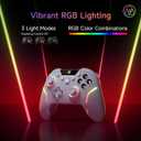 EasySMX X20 Wireless Gaming Controller with RGB Backlit, 2-Stage Hall Effect Stick, 1000Hz Polling Rate, 6-Axis Gyro on Multi-Platform, Mech Buttons- Compatible with PC/Switch/Steam/Android
