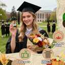 Inspirational Graduation Gift Crochet Scarecrow | Sentimental Congrats Grad Keepsake for Her Him, Class of 2025 - Handmade Yarn Figure with 'Adventure Begins' Card for New Journey, Son, Daughter