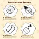 Pet Hair Removal Gloves,Electrostatic Gloves Pet Hair, Efficient Grooming Glove for Cats Dogs, Reusable Pet Hair Removal Tool for Couch, Furniture, Carpet, Curtain (3)