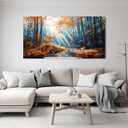 Nature Landscape Wall Art Modern Botanical Wall Art Prints Bedroom 24"X48"
